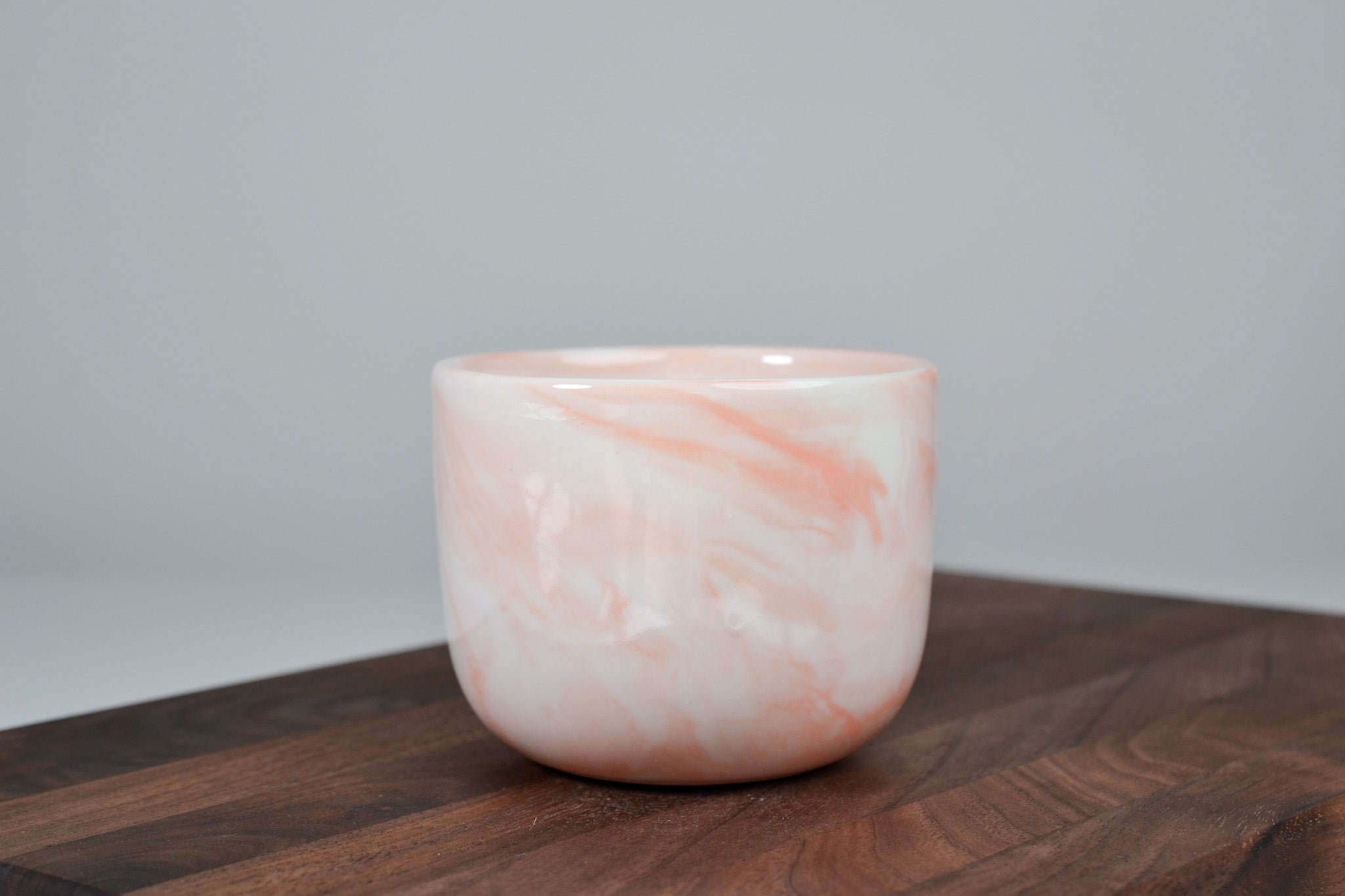 Kávový hrnek z porcelánu - Flow - oranžový - 200 ml - lesklá verze