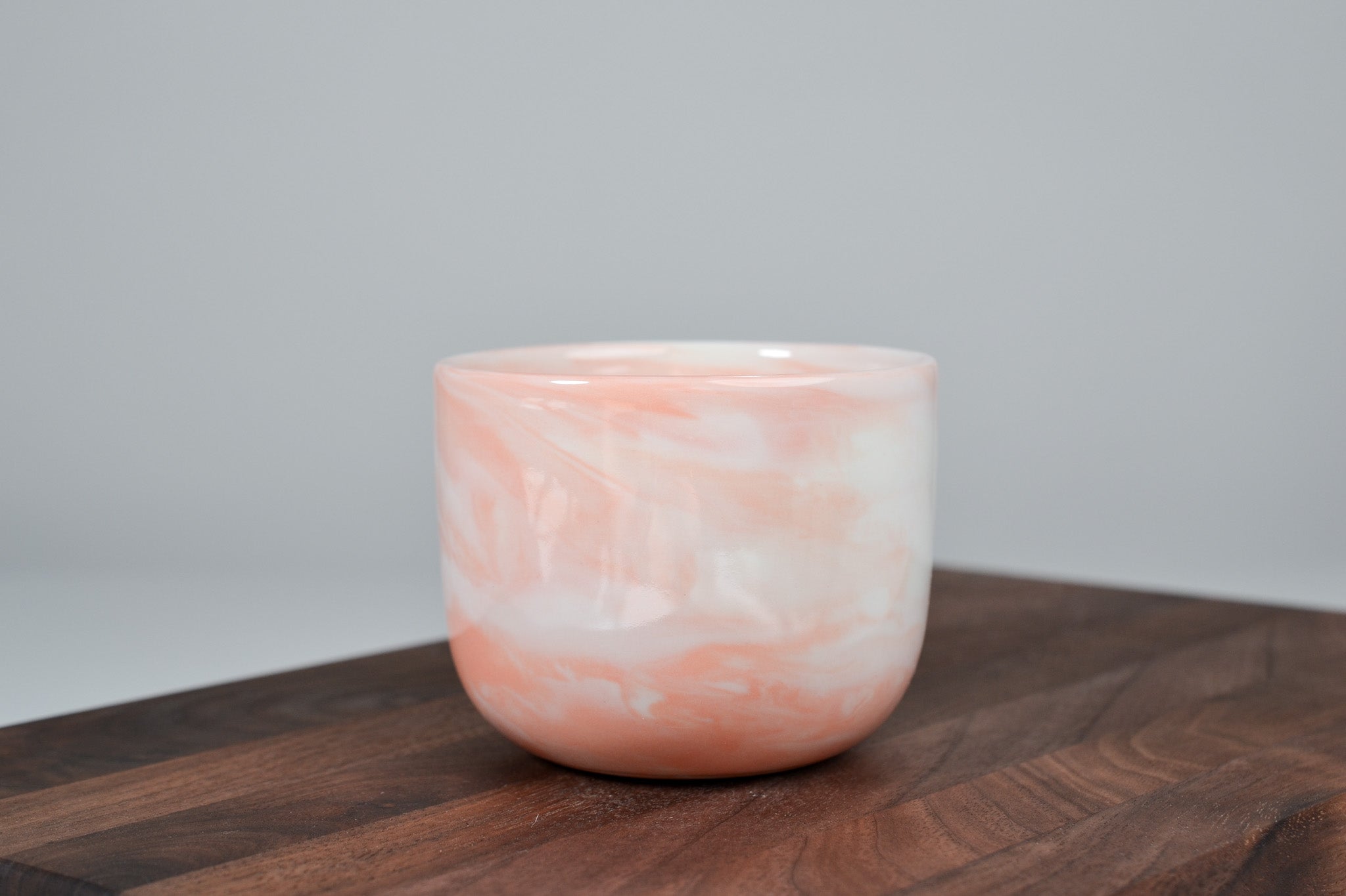 Kávový hrnek z porcelánu - Flow - oranžový - 200 ml - lesklá verze