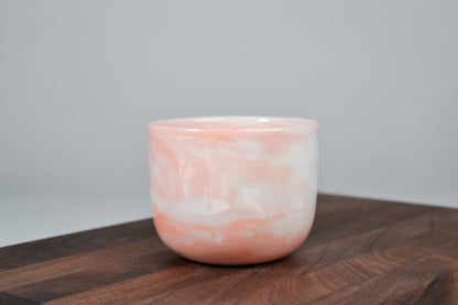 Kávový hrnek z porcelánu - Flow - oranžový - 200 ml - lesklá verze