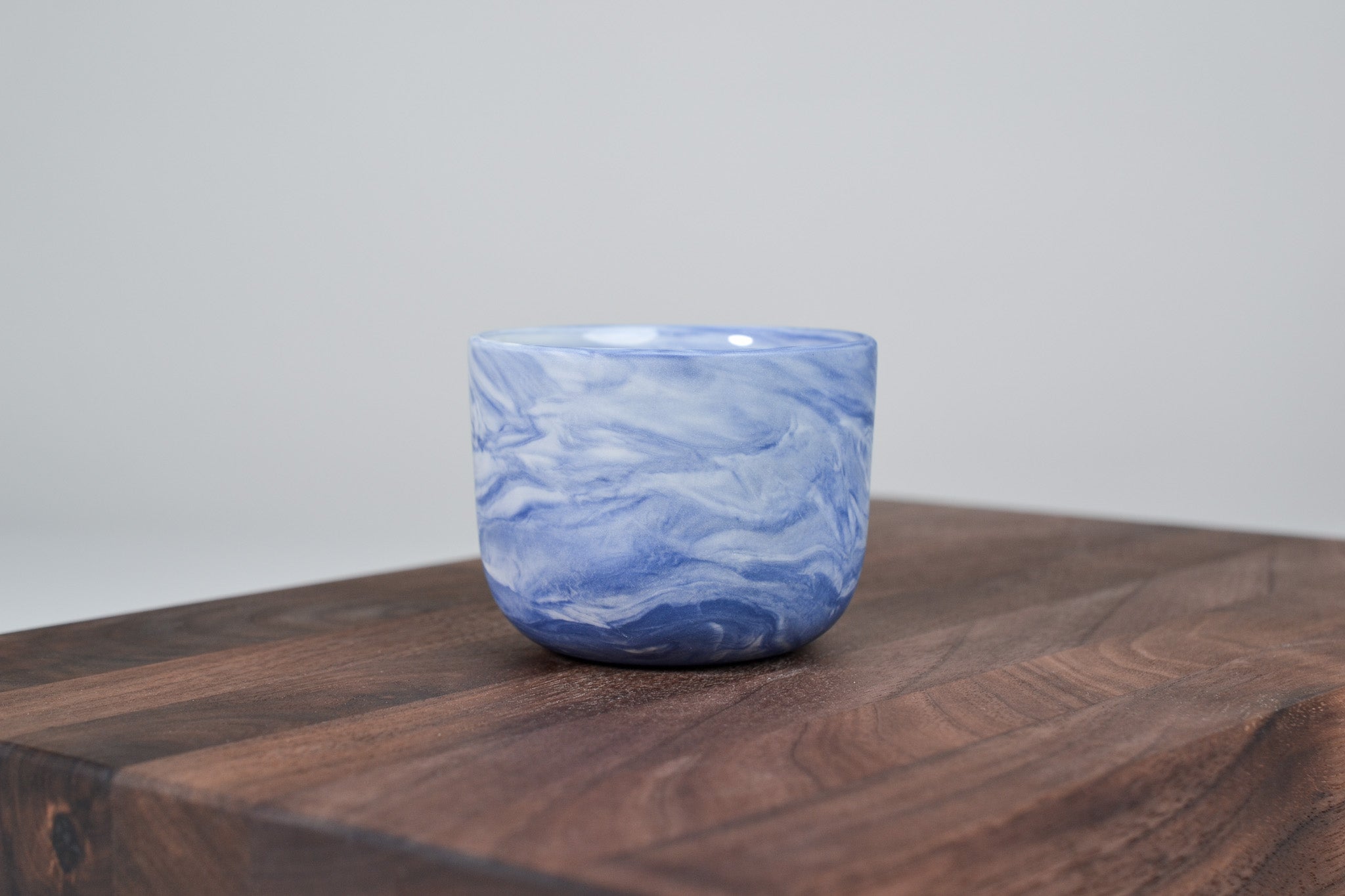Kávový hrnek z porcelánu - Flow - 70 ml - modrý porcelán
