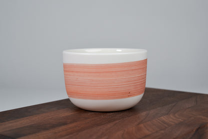 Bright Orange & Brown Line - Simple coffee mug - 280 ml