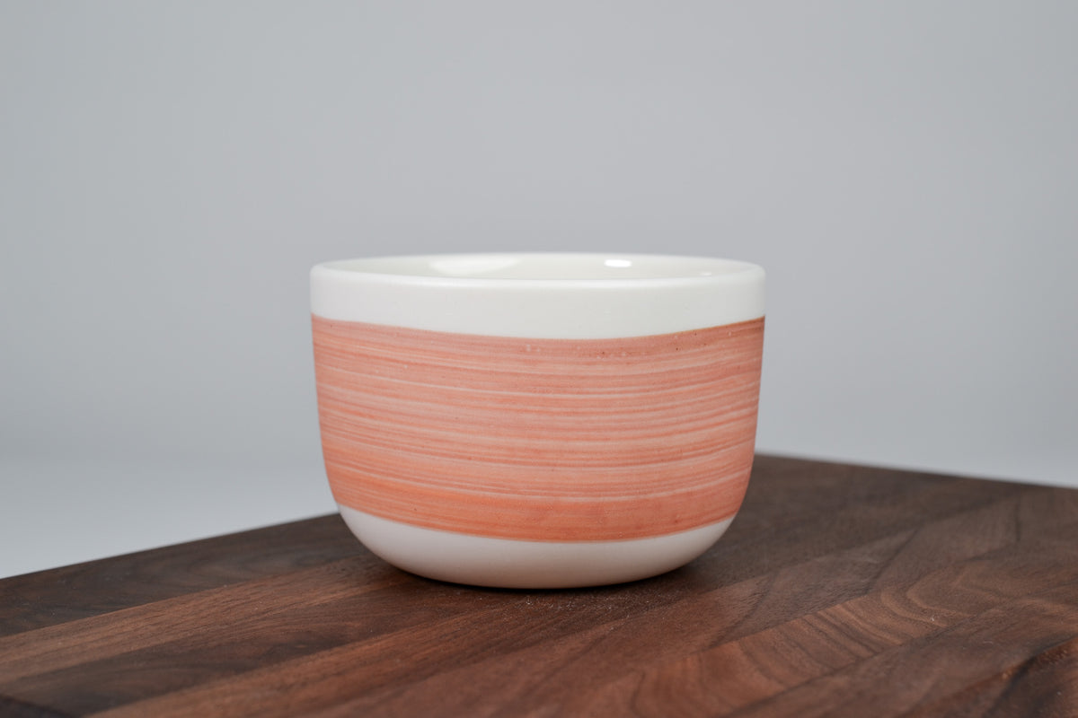 Bright Orange & Brown Line - Simple coffee mug - 280 ml