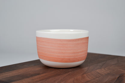 Bright Orange & Brown Line - Simple coffee mug - 280 ml