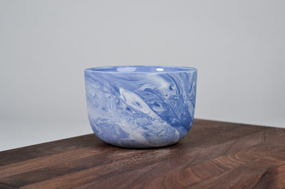 Kávový hrnek z porcelánu - Flow - 280 ml - modrý porcelán