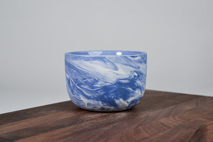 Kávový hrnek z porcelánu - Flow - 280 ml - modrý porcelán