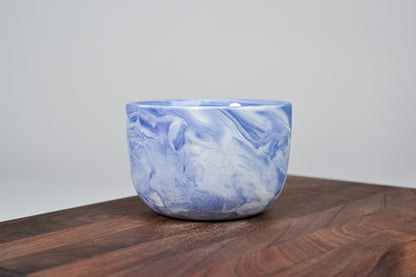Kávový hrnek z porcelánu - Flow - 280 ml - modrý porcelán