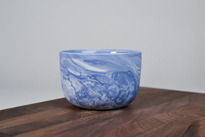Porcelain coffee mug - Flow - 280 ml - blue porcelain