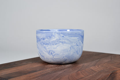 Porcelain coffee mug - Flow - 280 ml - blue porcelain