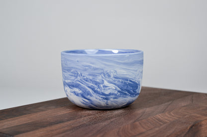 Porcelain coffee mug - Flow - 280 ml - blue porcelain