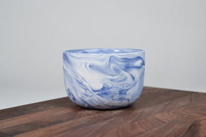 Porcelain coffee mug - Flow - 280 ml - Blue porcelain