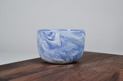 Porcelain coffee mug - Flow - 280 ml - Blue porcelain