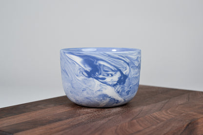 Kávový hrnek z porcelánu - Flow - 280 ml - modrý porcelán