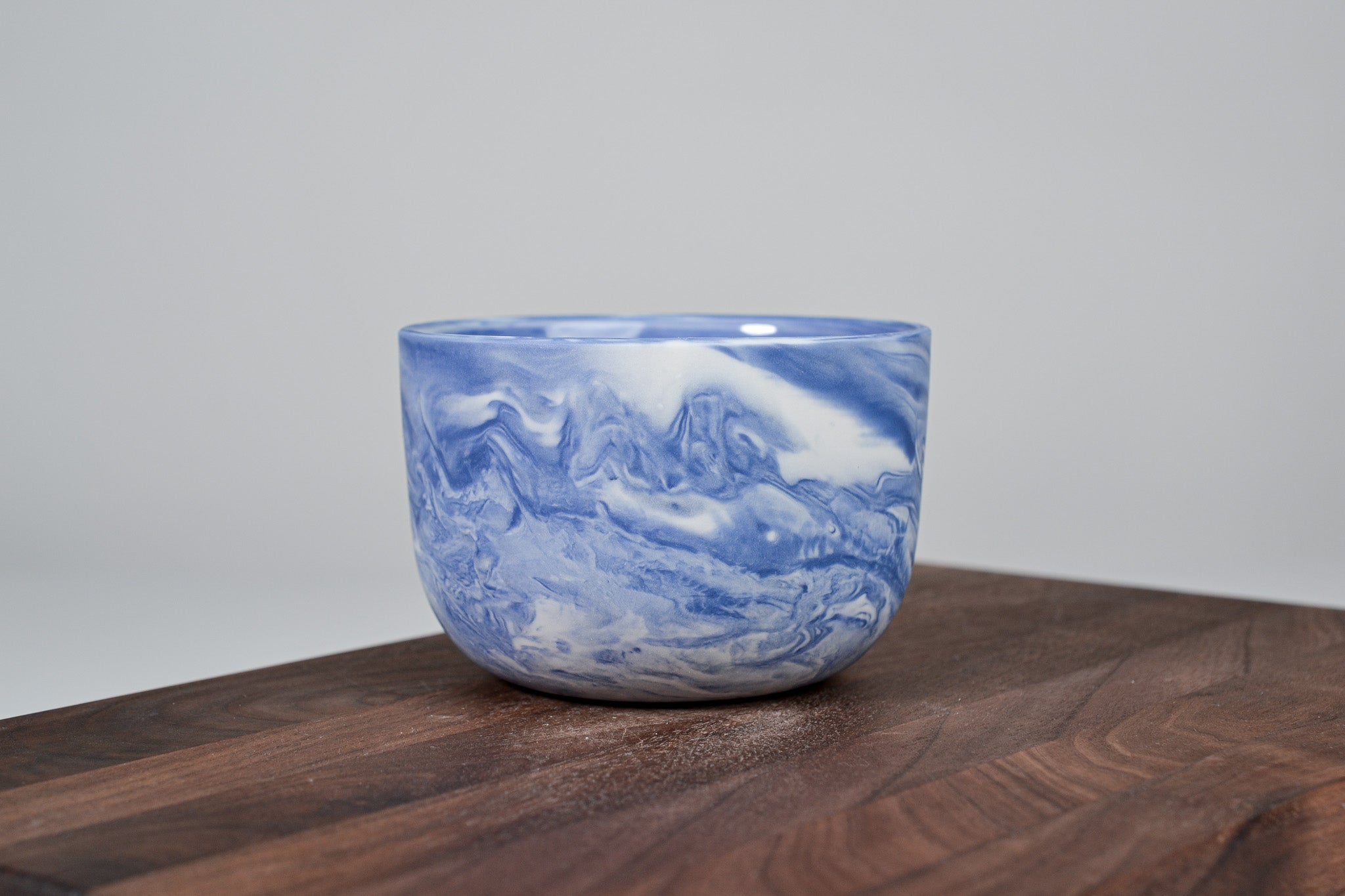 Porcelain Coffee Mug - Flow - 280 ml - Blue Porcelain