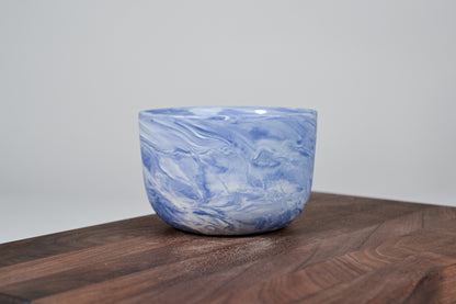 Kávový hrnek z porcelánu - Flow - 280 ml - modrý porcelán