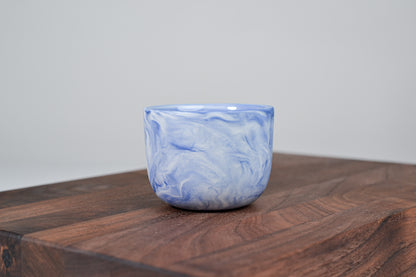Espresso hrnek z porcelánu - Flow - 70 ml - modrý porcelán