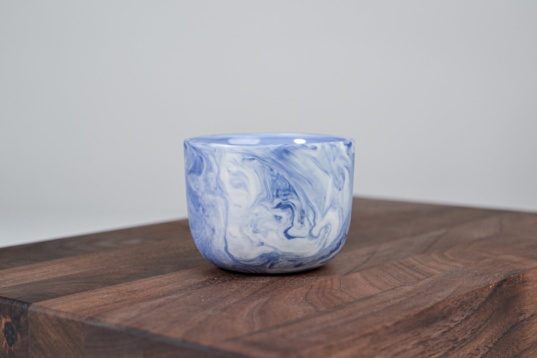Espresso hrnek z porcelánu - Flow - 70 ml - modrý porcelán