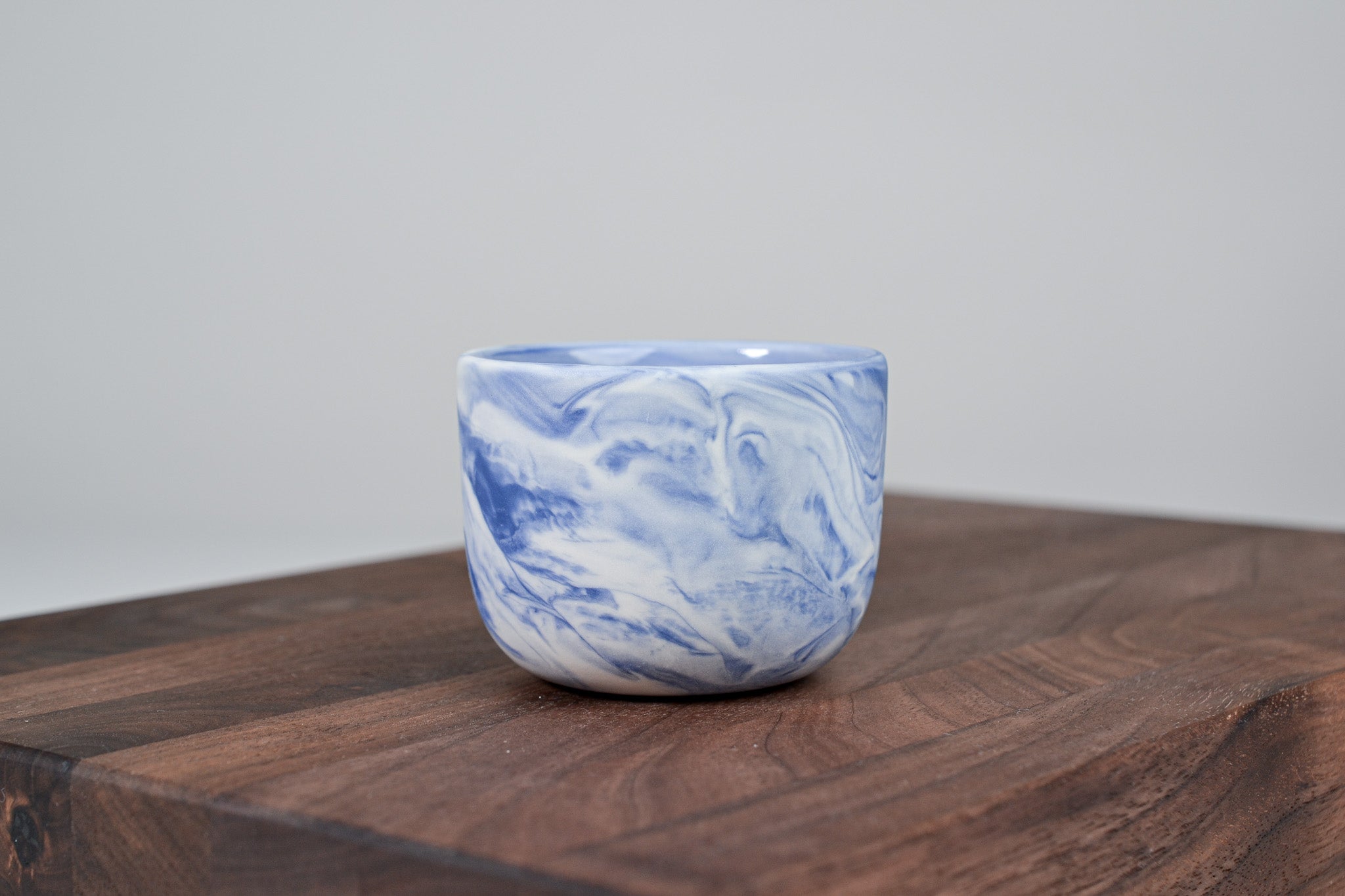 Espresso hrnek z porcelánu - Flow - 70 ml - modrý porcelán