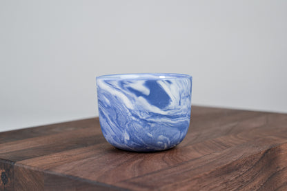 Espresso hrnek z porcelánu - Flow - 70 ml - modrý porcelán