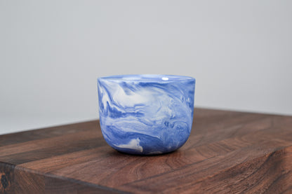 Espresso hrnek z porcelánu - Flow - 70 ml - modrý porcelán