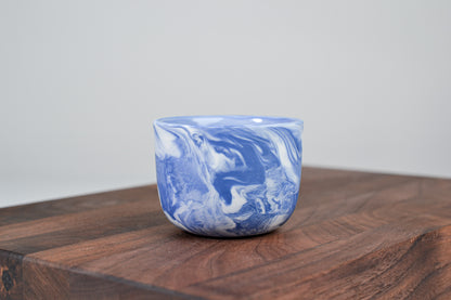 Espresso hrnek z porcelánu - Flow - 70 ml - modrý porcelán