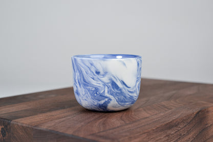 Espresso hrnek z porcelánu - Flow - 70 ml - modrý porcelán