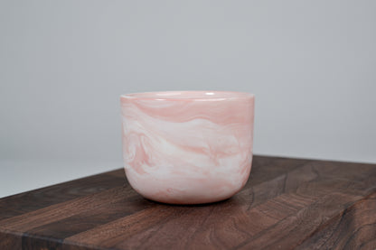 Kávový hrnek z porcelánu - Flow - růžový - 200 ml - Lesklá verze