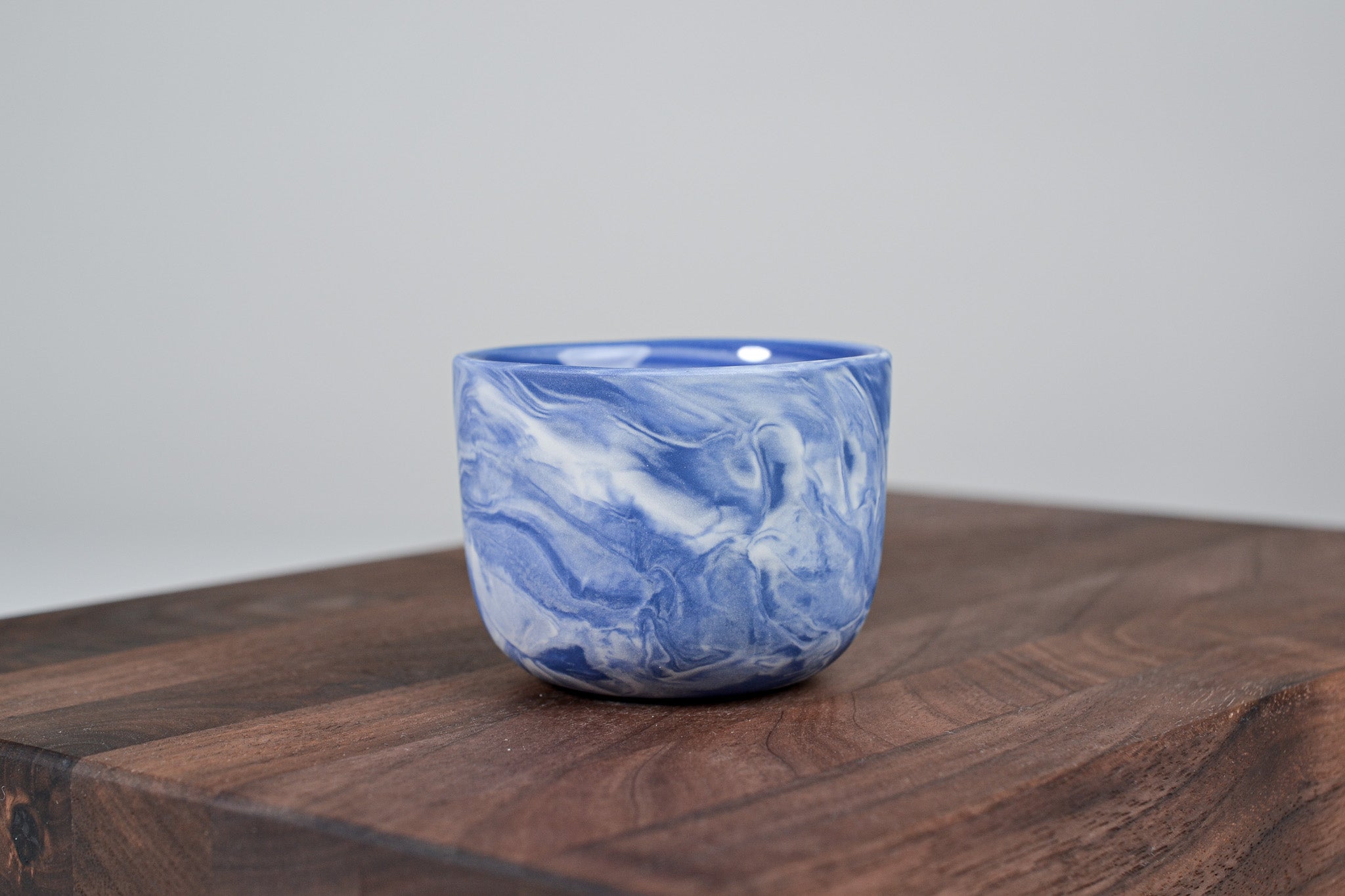Espresso hrnek z porcelánu - Flow - 70 ml - modrý porcelán