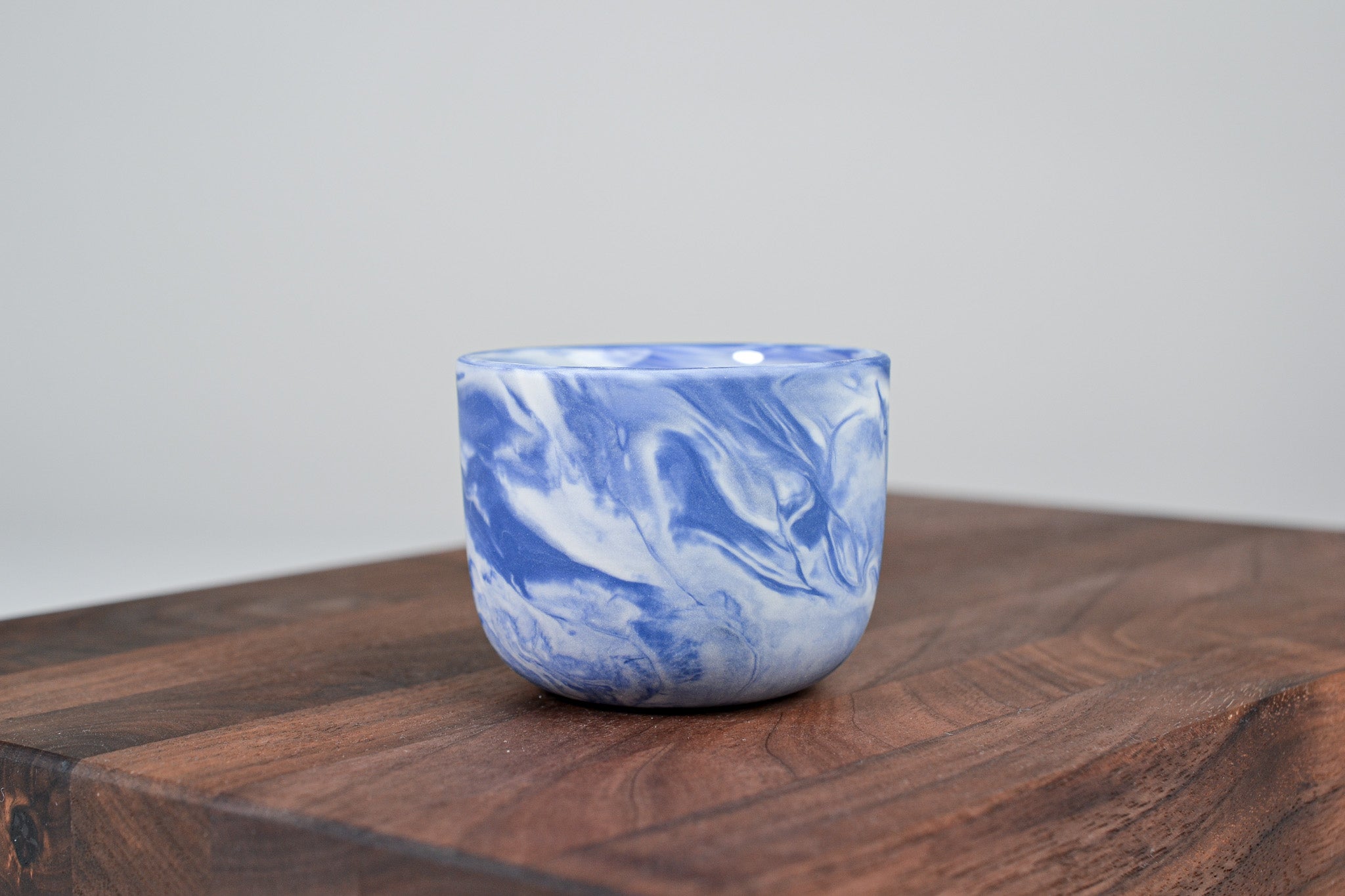 Espresso hrnek z porcelánu - Flow - 70 ml - modrý porcelán