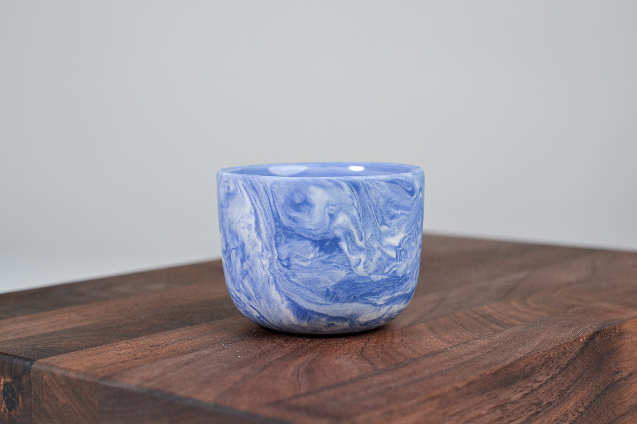 Espresso hrnek z porcelánu - Flow - 70 ml - modrý porcelán