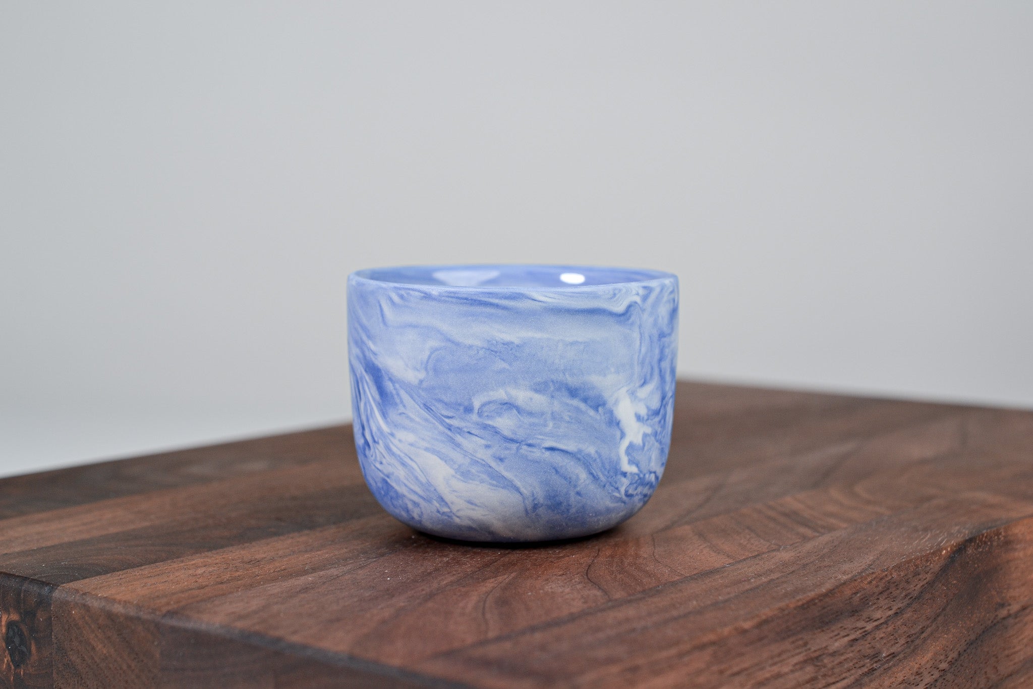 Espresso hrnek z porcelánu - Flow - 70 ml - modrý porcelán