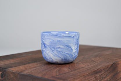 Espresso hrnek z porcelánu - Flow - 70 ml - modrý porcelán