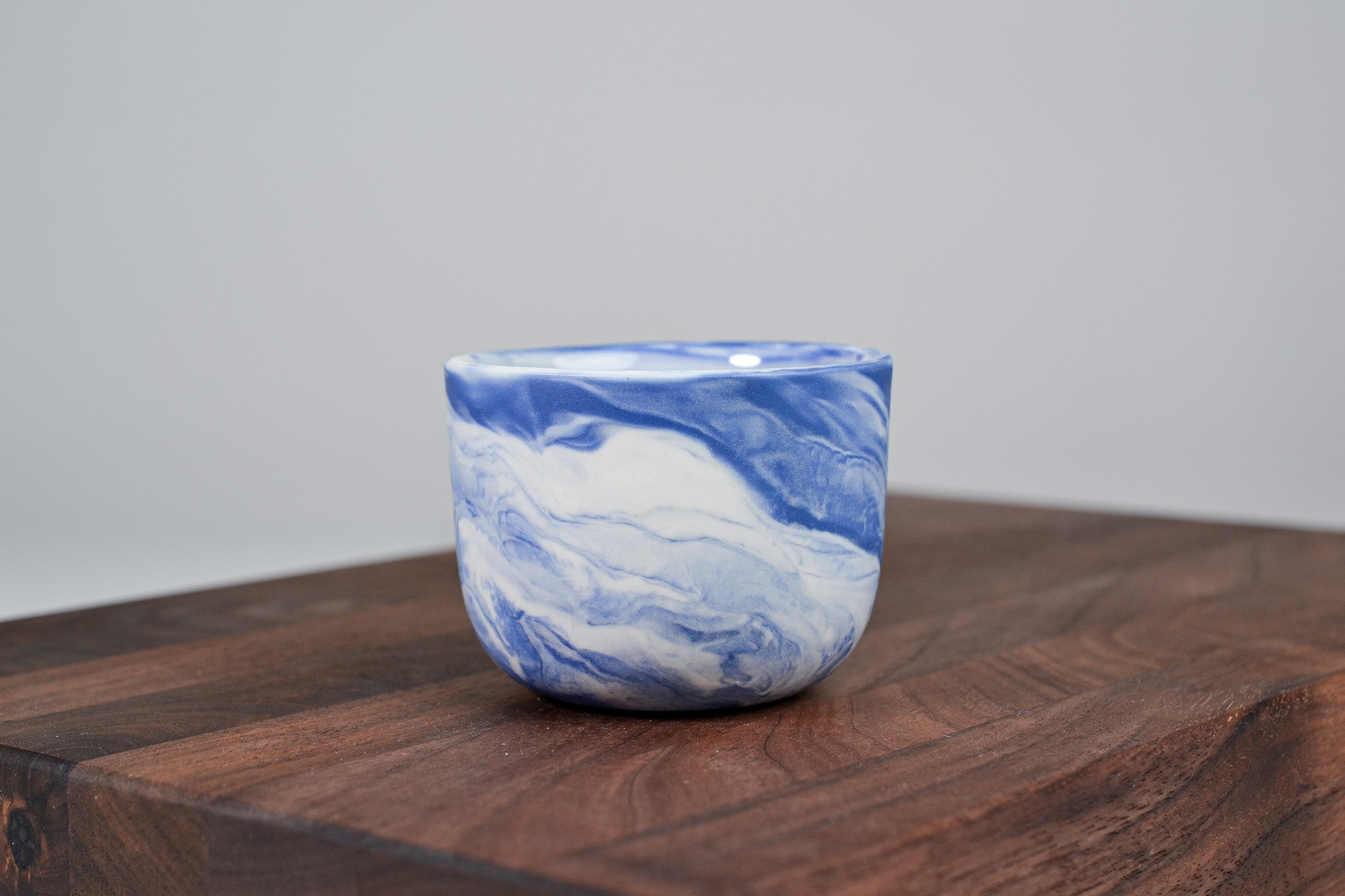 Espresso hrnek z porcelánu - Flow - 70 ml - modrý porcelán