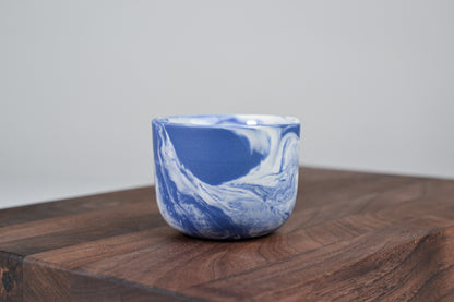 Espresso hrnek z porcelánu - Flow - 70 ml - modrý porcelán