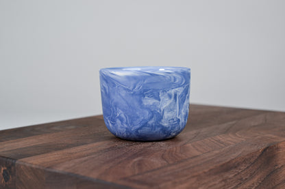 Kávový hrnek z porcelánu - Flow - 100 ml - modrý porcelán