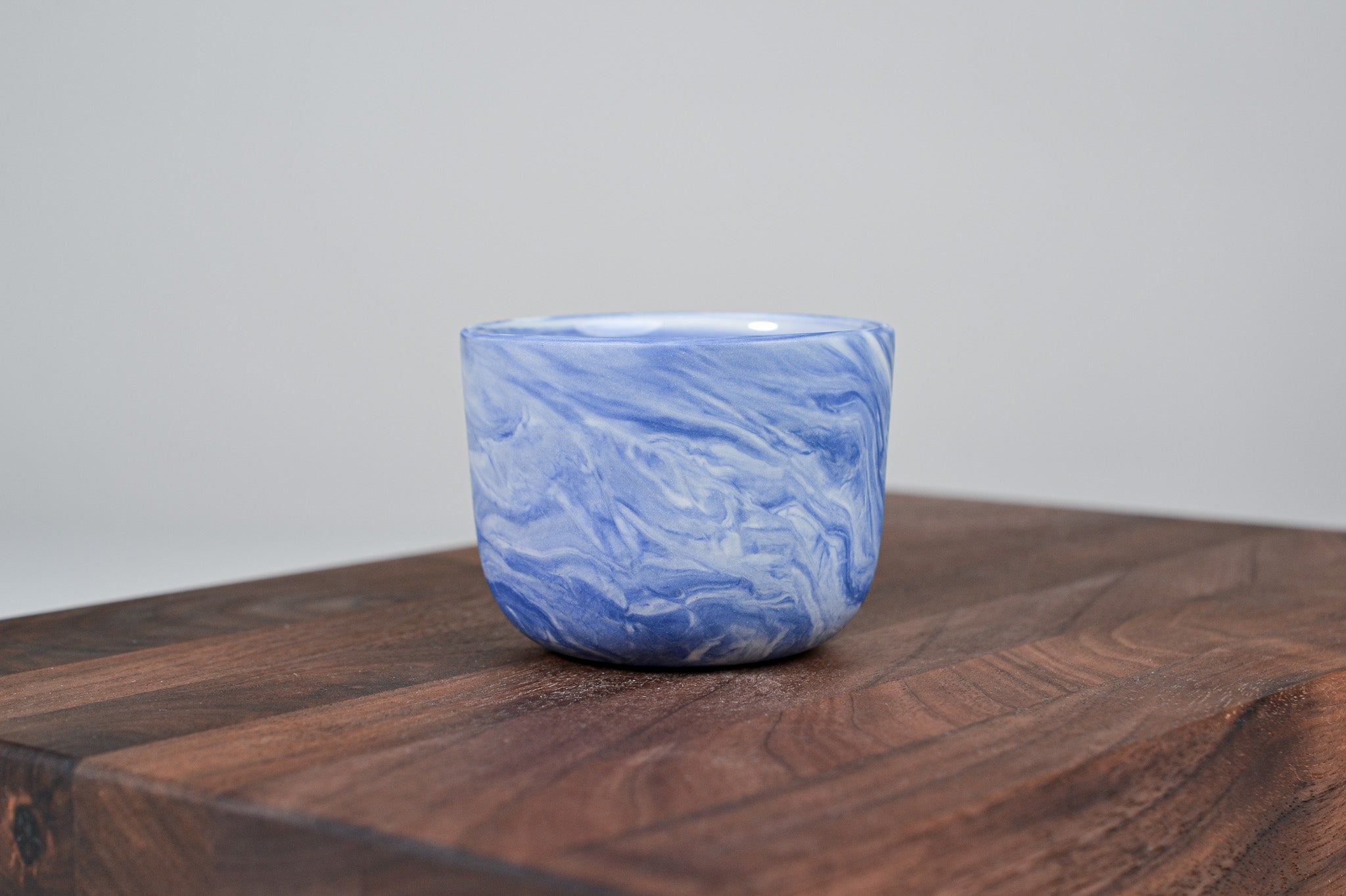 Kávový hrnek z porcelánu - Flow - 100 ml - modrý porcelán