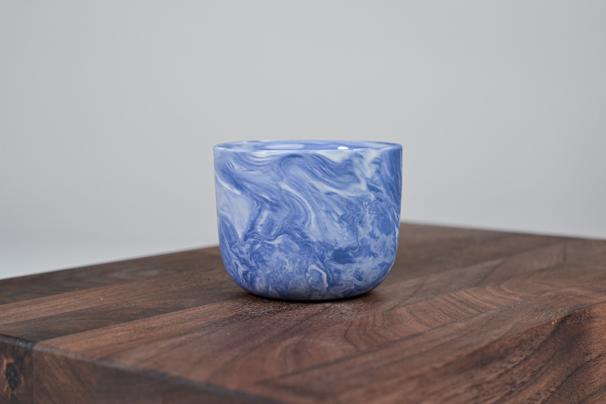 Kávový hrnek z porcelánu - Flow - 100 ml - modrý porcelán