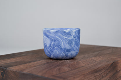 Kávový hrnek z porcelánu - Flow - 100 ml - modrý porcelán