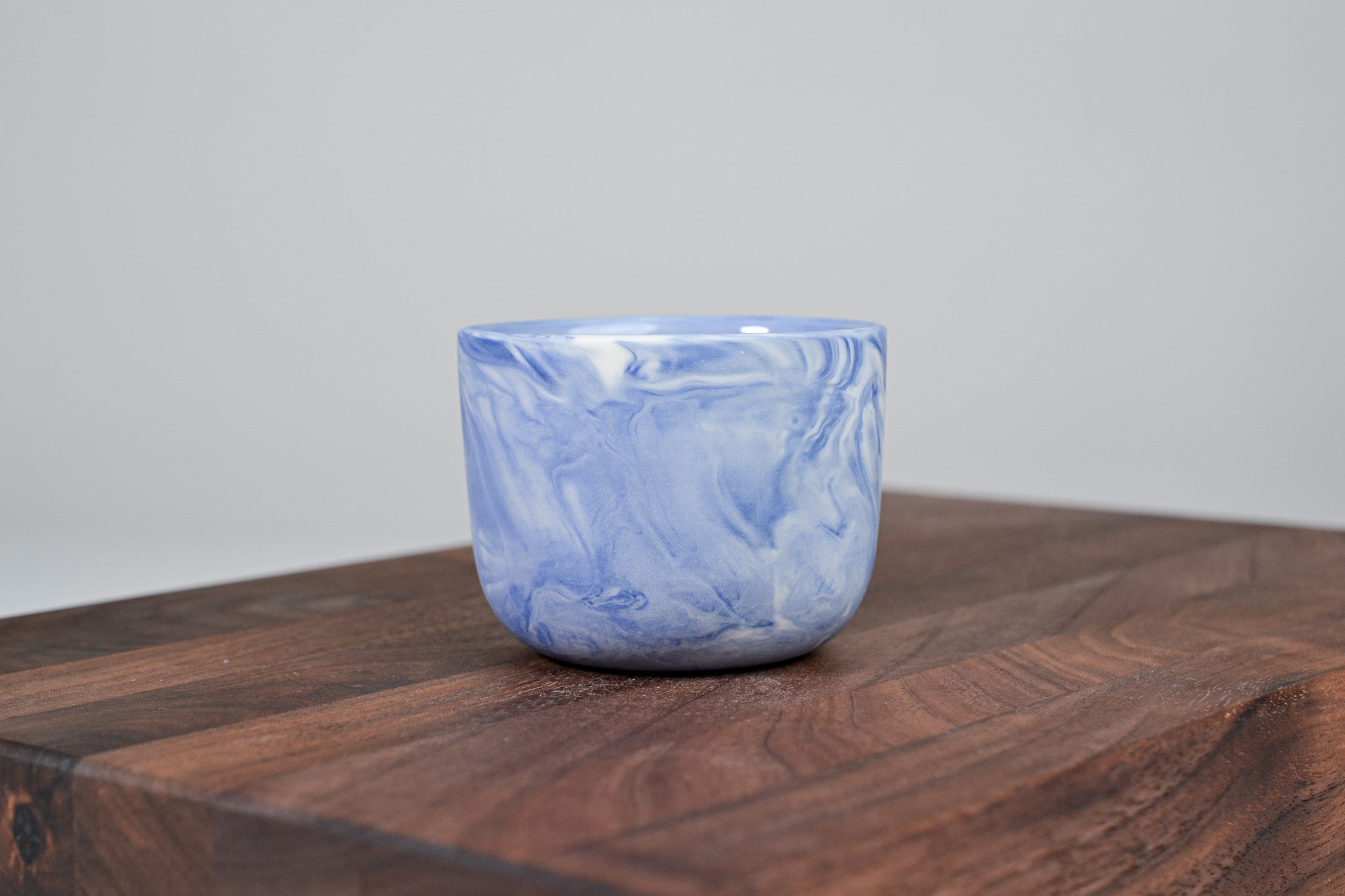Kávový hrnek z porcelánu - Flow - 100 ml - modrý porcelán
