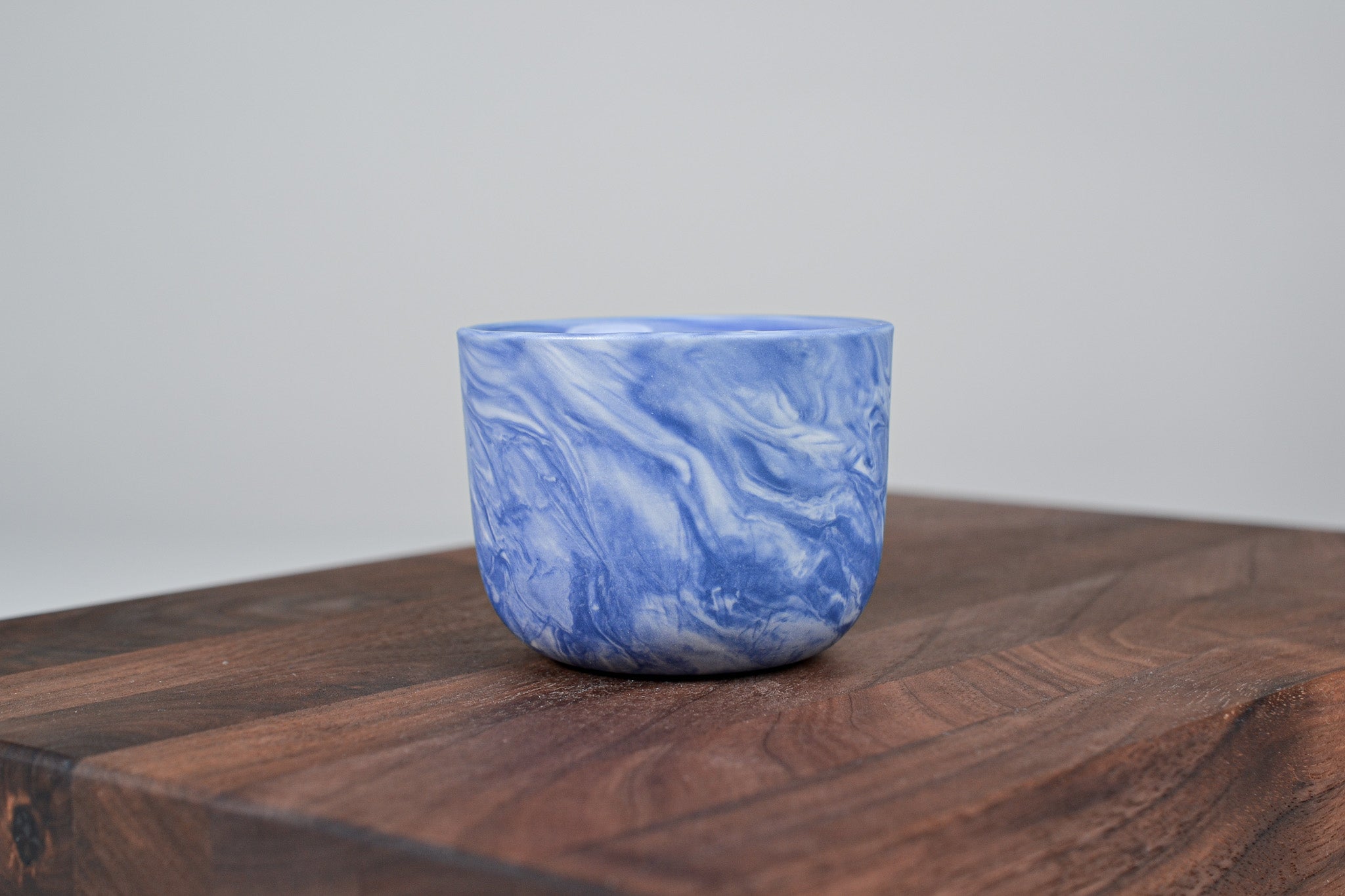 Kávový hrnek z porcelánu - Flow - 100 ml - modrý porcelán