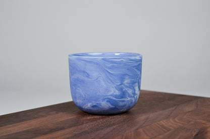 Kávový hrnek z porcelánu - Flow - modrý - 200 ml