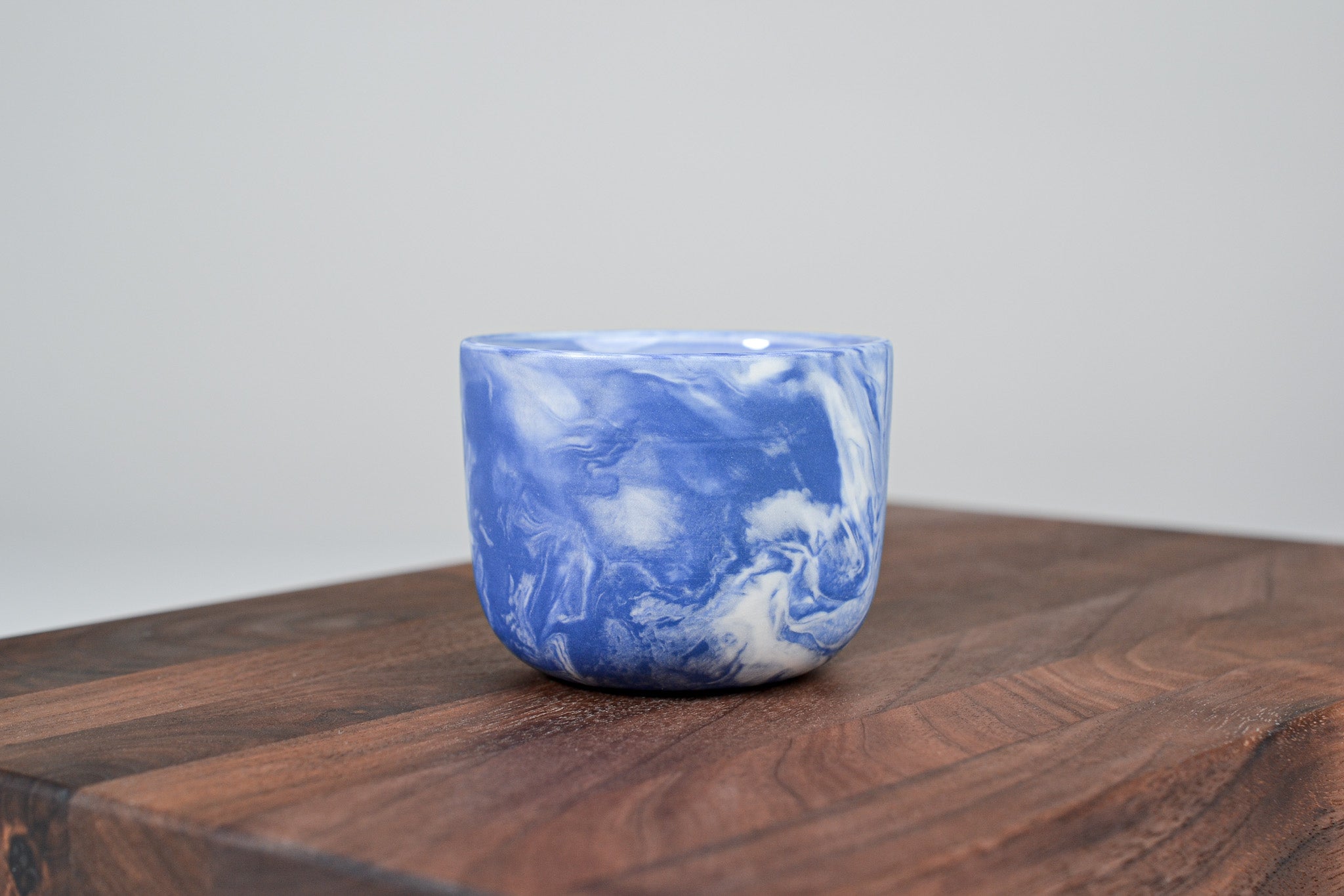 Kávový hrnek z porcelánu - Flow - 100 ml - modrý porcelán