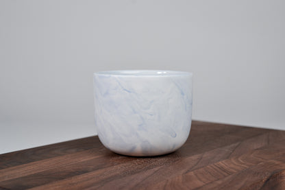 Kávový hrnek z porcelánu - Flow - modrý - 200 ml