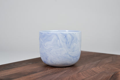 Kávový hrnek z porcelánu - Flow - modrý - 200 ml