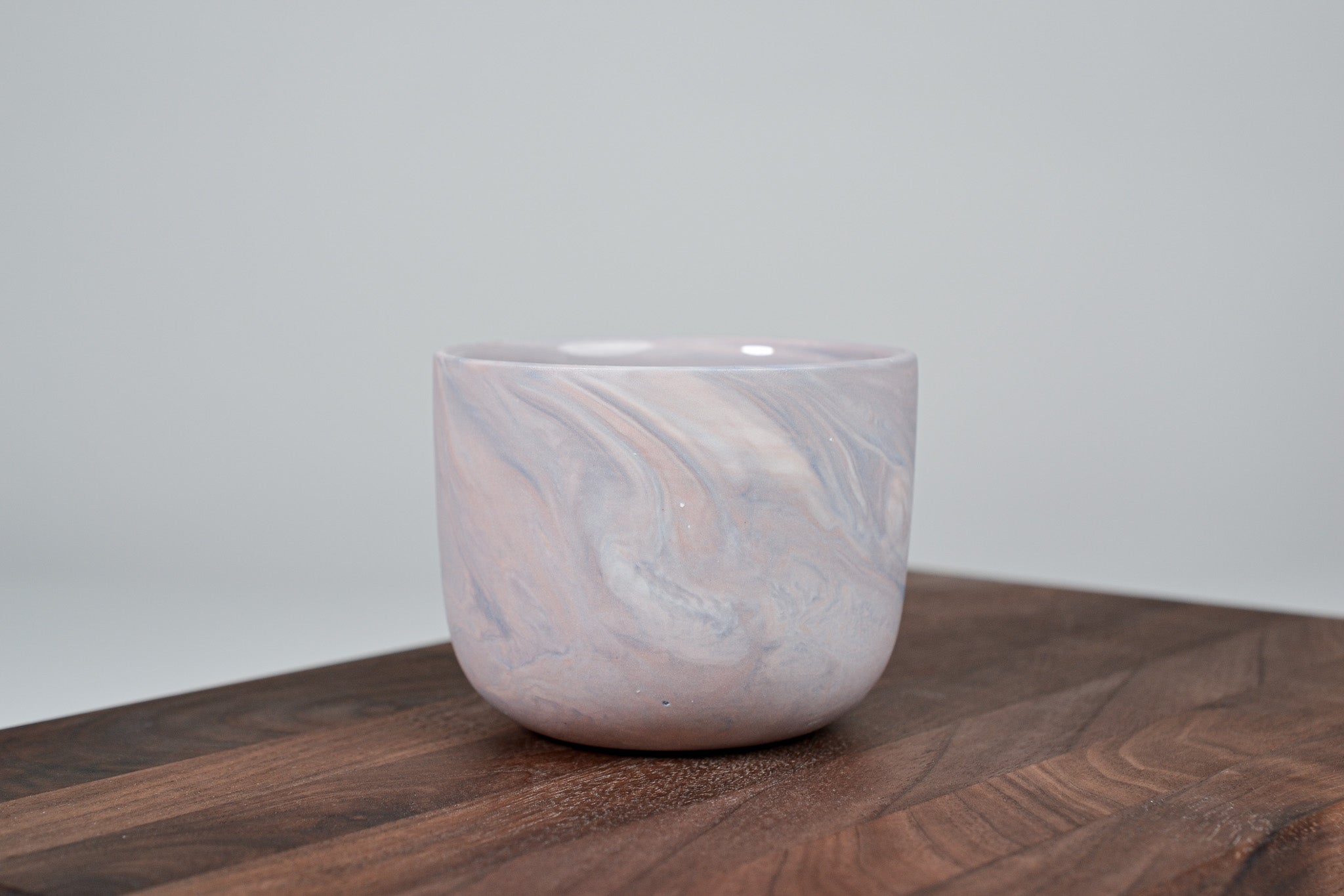 Kávový hrnek z porcelánu - Flow - červánkový - 200 ml