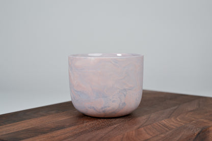Kávový hrnek z porcelánu - Flow - červánkový - 200 ml