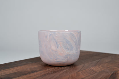 Kávový hrnek z porcelánu - Flow - červánkový - 200 ml
