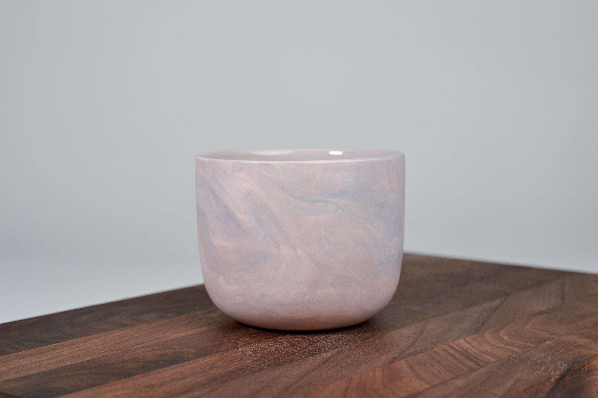 Kávový hrnek z porcelánu - Flow - červánkový - 200 ml