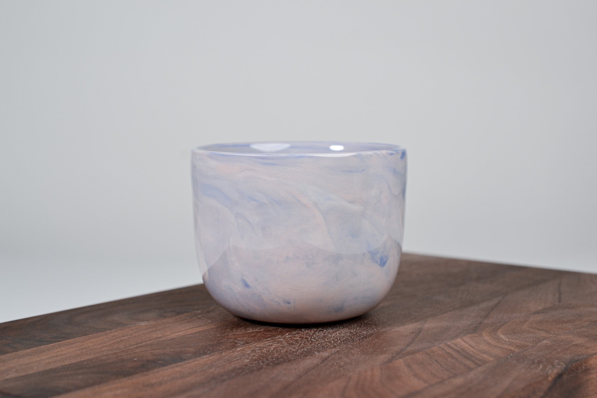 Kávový hrnek z porcelánu - Flow - červánkový - 200 ml - lesklá verze