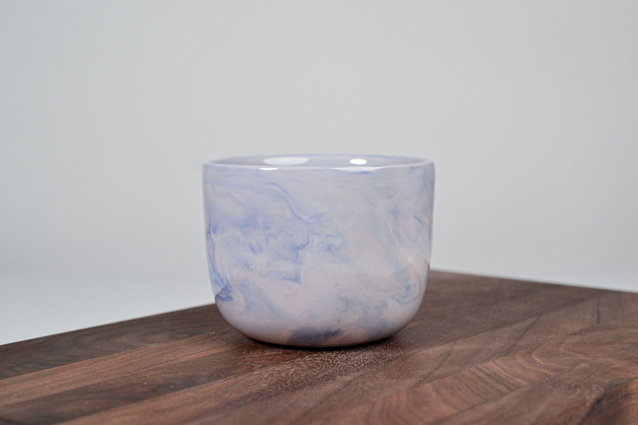 Kávový hrnek z porcelánu - Flow - červánkový - 200 ml - lesklá verze