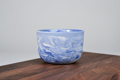 Kávový hrnek z porcelánu - Flow - 280 ml - modrý porcelán